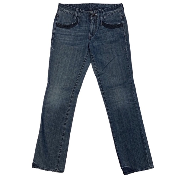 Armani X Exchange Dark Wash Straight Leg Jeans - Picture 1 of 8